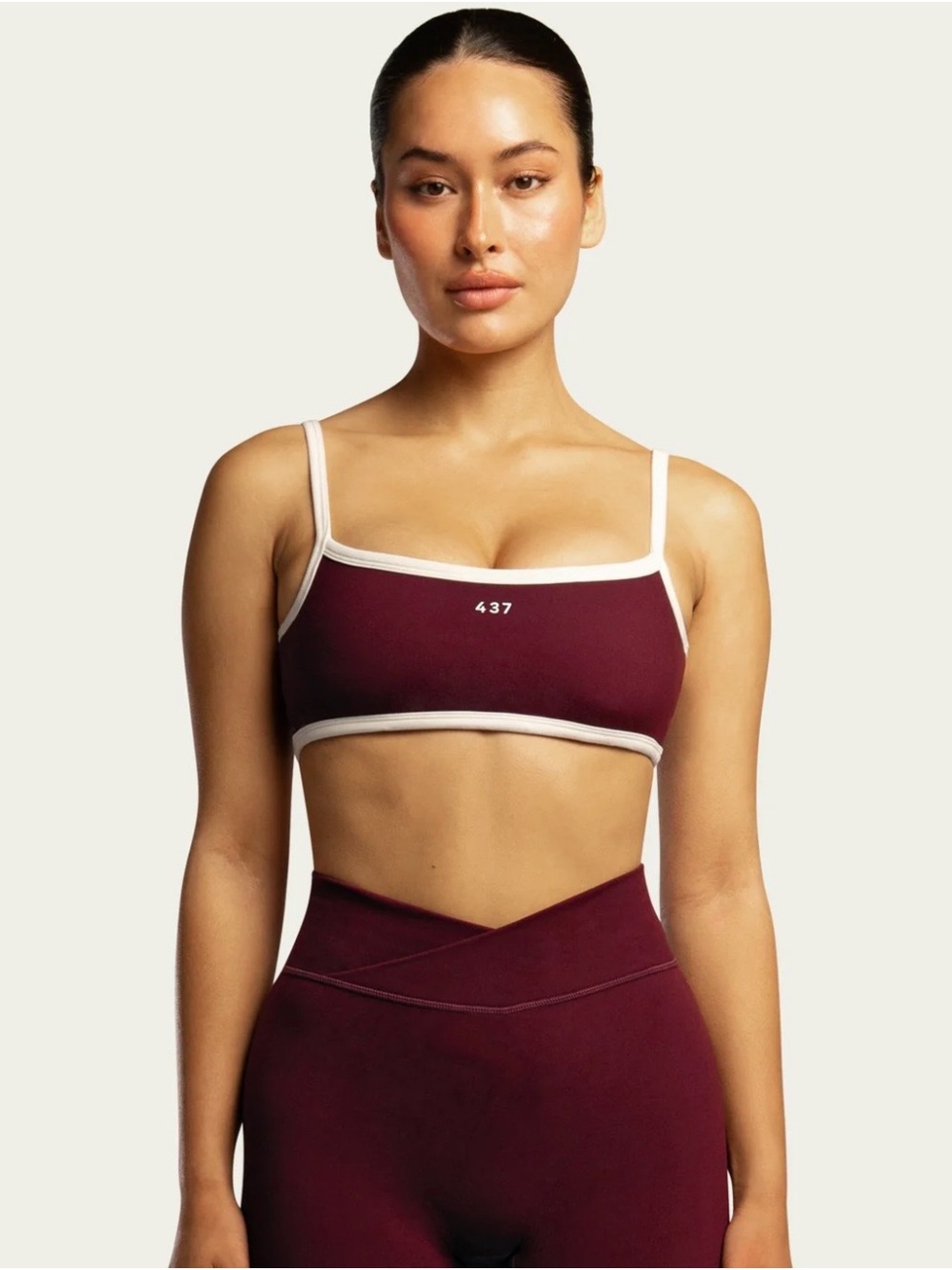 437 The Micro Bra - Cherry and Cream